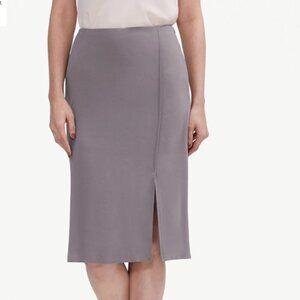 MM. LaFleur The Mulberry Pencil Skirt in Dark Clay Quiet Luxury Work Women's 2